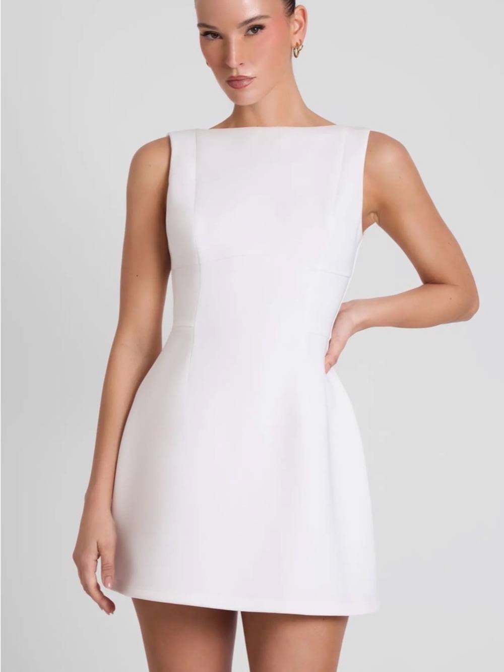 Classic off White Mini Dress
